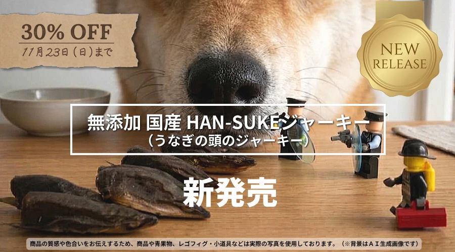 新発売 無添加 国産ウナギの頭「HAN-SUKE」ジャーキー